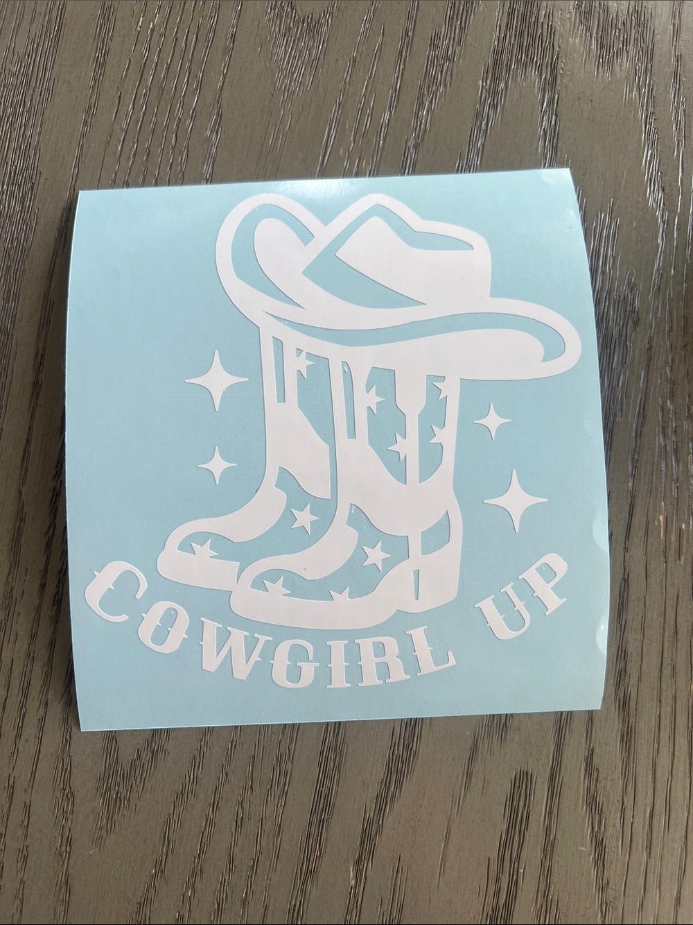 New Cowgirl Up Vinyl Decal